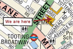 Online map for Broadway market